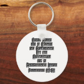 Porte-clés Proverbes 16:31 (Recto)