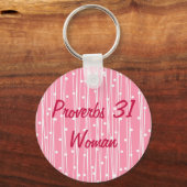 Porte-clés Proverbes Inspirationnels 31 Femme (Recto)