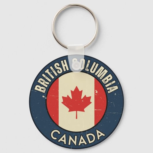 Porte-clés Province de la Colombie-Britannique Canada (Recto)