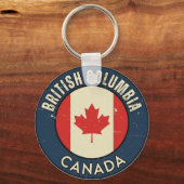 Porte-clés Province de la Colombie-Britannique Canada (Recto)
