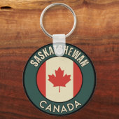 Porte-clés Province de la Saskatchewan Canada (Verso)