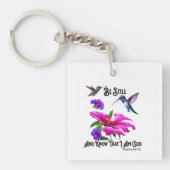Porte-clés Ps 46:10 Be Still and Know Hummingbird (Devant)