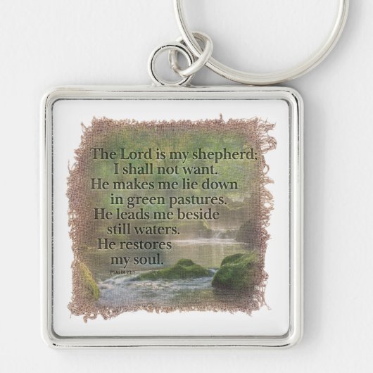 Porte-clés PSALM 23:1 - Keychain (Devant)