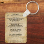 Porte-clés Psalm 23 { NHEB version.} (Verso)