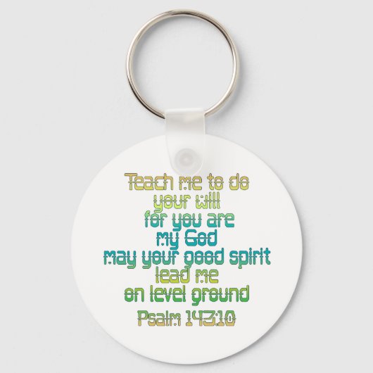 Porte-clés Psaume 143:10 (Recto)