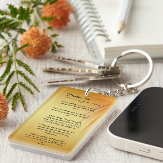 Porte-clés Psaume 23 (Devant droit)