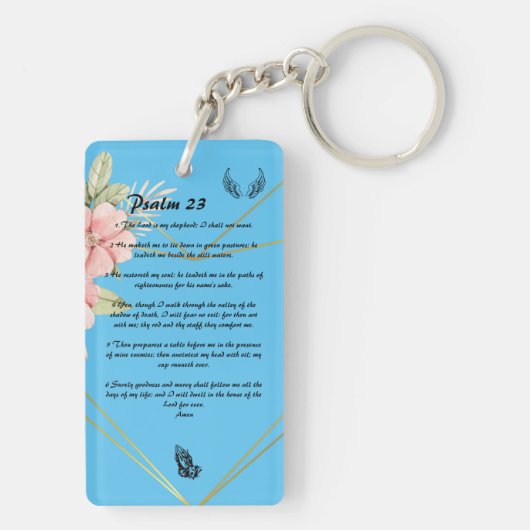 Porte-clés Psaume 23 (Dos)