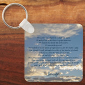 Porte-clés Psaume 23 Belle Bible Chrétienne Verse Personnalis (Recto)