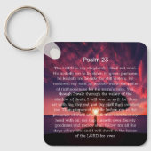 Porte-clés Psaume 23 Bible Verse Sunset Tree (Recto)