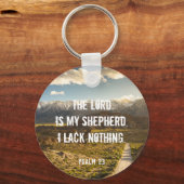 Porte-clés Psaume 23 L'Éternel est mon berger, Écriture (Recto)