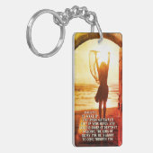 Porte-clés Psaume 24:7 Roi de gloire, Bible Verse (Devant gauche)