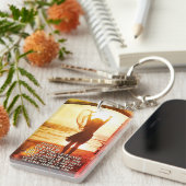 Porte-clés Psaume 24:7 Roi de gloire, Bible Verse (Devant droit)