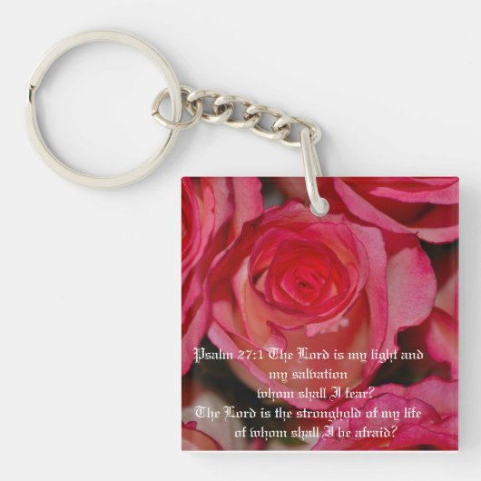 Porte-clés Psaume 27:1 (Devant)