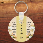 Porte-clés Psaume 27:1 porte - clé (Recto)