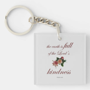 Porte-clés Psaume-33, The Earth is Full of the Lord's Kindnes