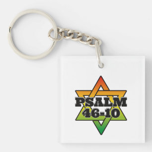 Porte-clés Psaume 46-10 - Porte - clé acrylique