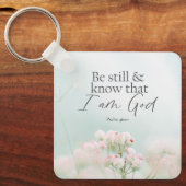 Porte-clés Psaume 46:10 Restez tranquille et sachez que je su (Recto)