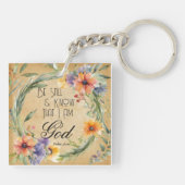 Porte-clés Psaume 46:10 Verse de la Bible (Dos)