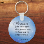 Porte-clés Psaume 91:11 (Recto)