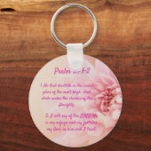 Porte-clés Psaume 91:1-2 (Recto)