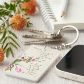 Porte-clés Psaume 91:1-2 porte - clé (Devant droit)