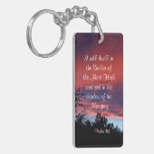 Porte-clés Psaume 91 J'habiterai dans le lieu secret, Custom (Devant gauche)