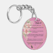 Porte-clés Psaume personnalisé 23 porte - clé (Devant gauche)