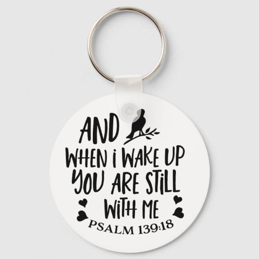 Porte-clés Pslam 139:18 Porte - clé (Recto)