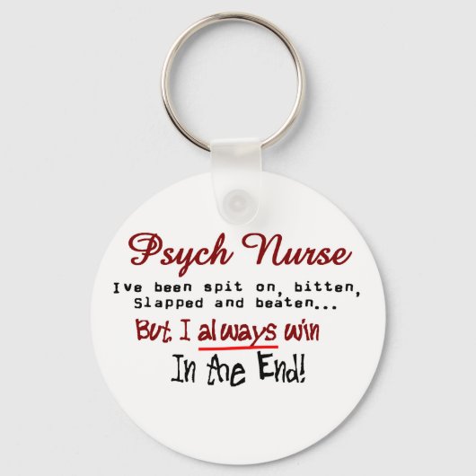 Porte-clés Psych Nurse Hilarious dit Cadeaux (Recto)