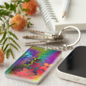 Porte-clés Psychadelic floral (Devant droit)