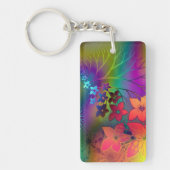 Porte-clés Psychadelic floral (Devant)