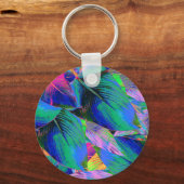 Porte-clés Psychedelic Tree Leaves (Verso)