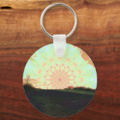 Porte-clés Psychédélique, Blissant Porte - clé Sunset Hill (Verso)
