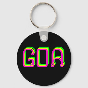Porte-clés psychédélique goa
