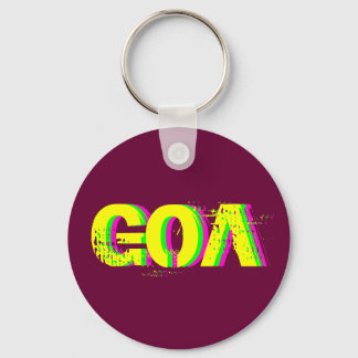 Porte-clés psychédélique goa