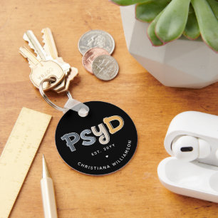 Porte-clés Psychologue PsyD sur mesure