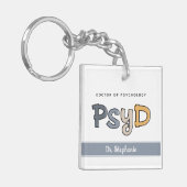 Porte-clés Psychologue PsyD sur mesure (Devant gauche)
