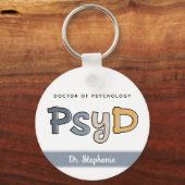 Porte-clés Psychologue PsyD sur mesure (Recto)