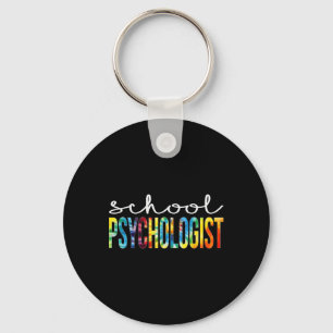 Porte-clés Psychologue scolaire Tie Dye Jour d'appréciation B