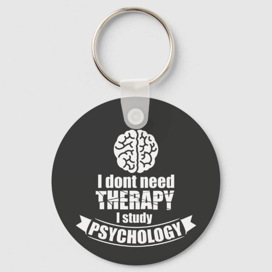 Porte-clés Psychology Student Funny Quote Keychain (Recto)