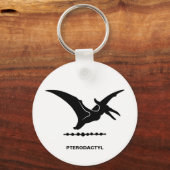 Porte-clés Pterodactyle Dinosaure Porte - clé de silhouette (Recto)