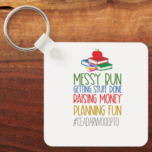 Porte-clés PTO/PTA Messy Bun (Recto)