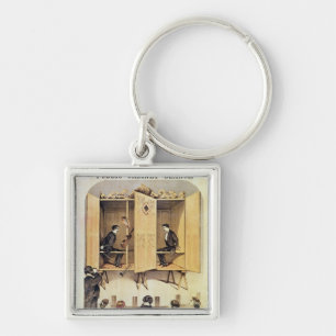 Porte-clés Publicité par affichage une représentation