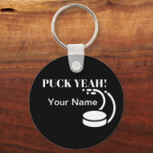 Porte-clés Puck Ouais Hockey (Recto)