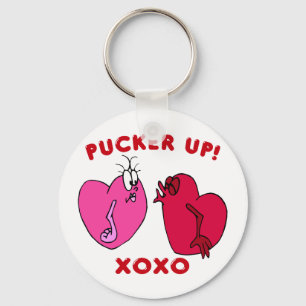 Porte-clés Pucker up Valentine Hearts Porte - clé