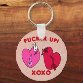 Porte-clés Pucker Up Valentine Hearts Porte - clé (Recto)