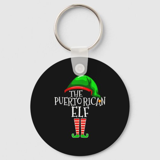 Porte-clés Puerto Rican Elf Family Matching Group Christmas G (Recto)