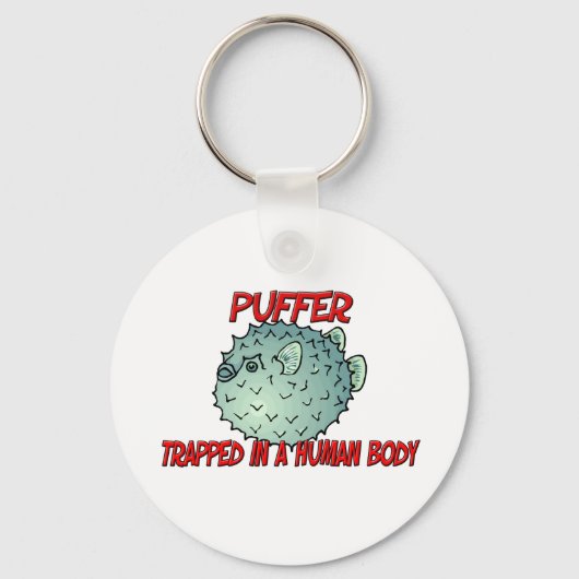 Porte-clés Puffer trapped in a human body (Recto)