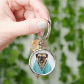 Porte-clés Pug (main)