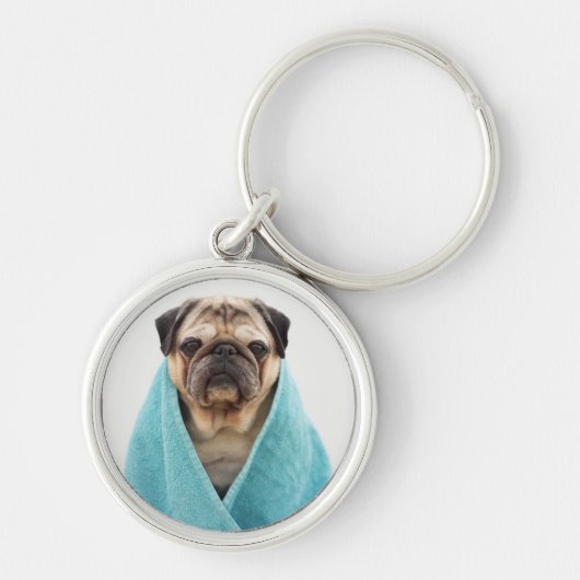 Porte-clés Pug (Devant)
